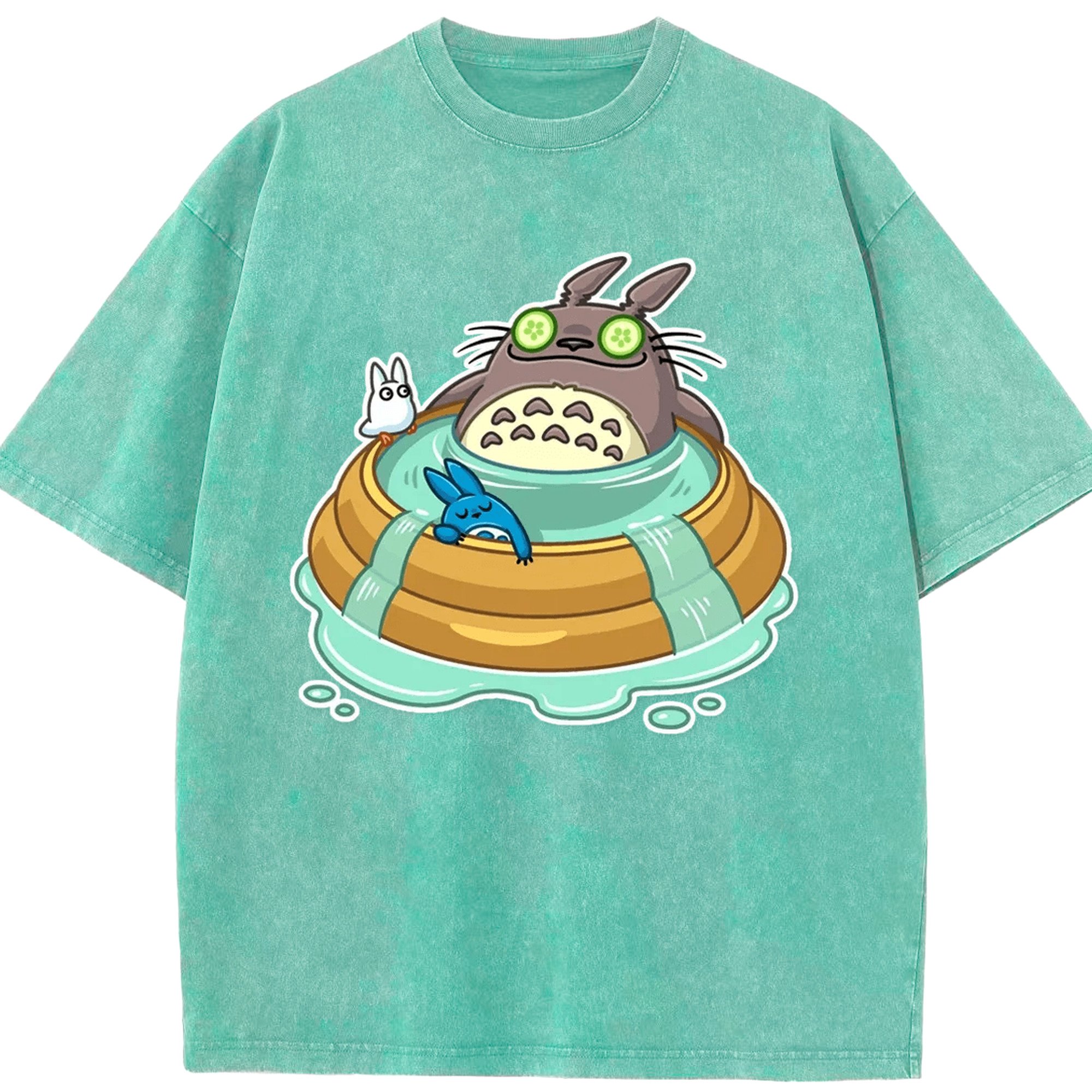 （画像用） となりのトトロ 草壁メイ 草壁サツキ My Neighbor Totoro Satsuki Kusakabe Mei Kusakabe 綿100% ヴィンテージ風 半袖Tシャツ（フロントプリント）